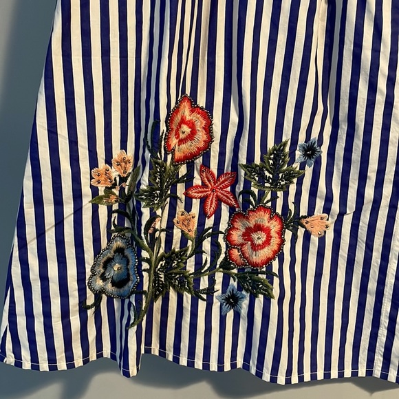 Mango Striped MIDI Skirt - Picture 3 of 4